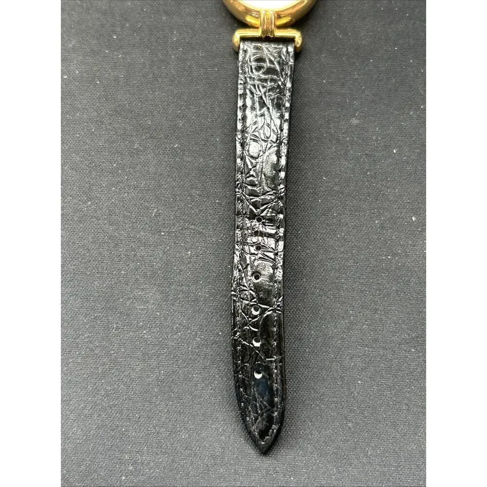 Mary Kay Gold Tone Black Band Women’s Quartz Watch